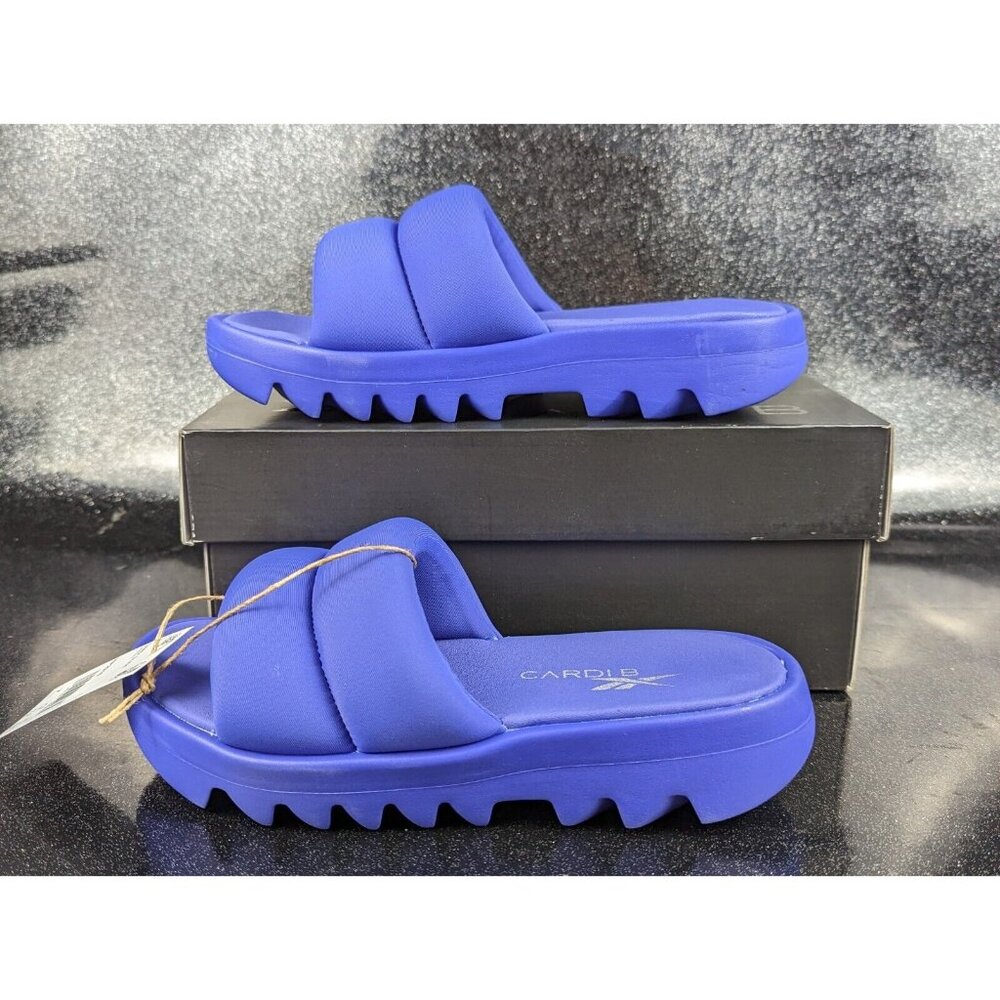 Reebok Women's Cardi x Cardi Slides HP2215 Ultima Purple Women's Size 7 NIB